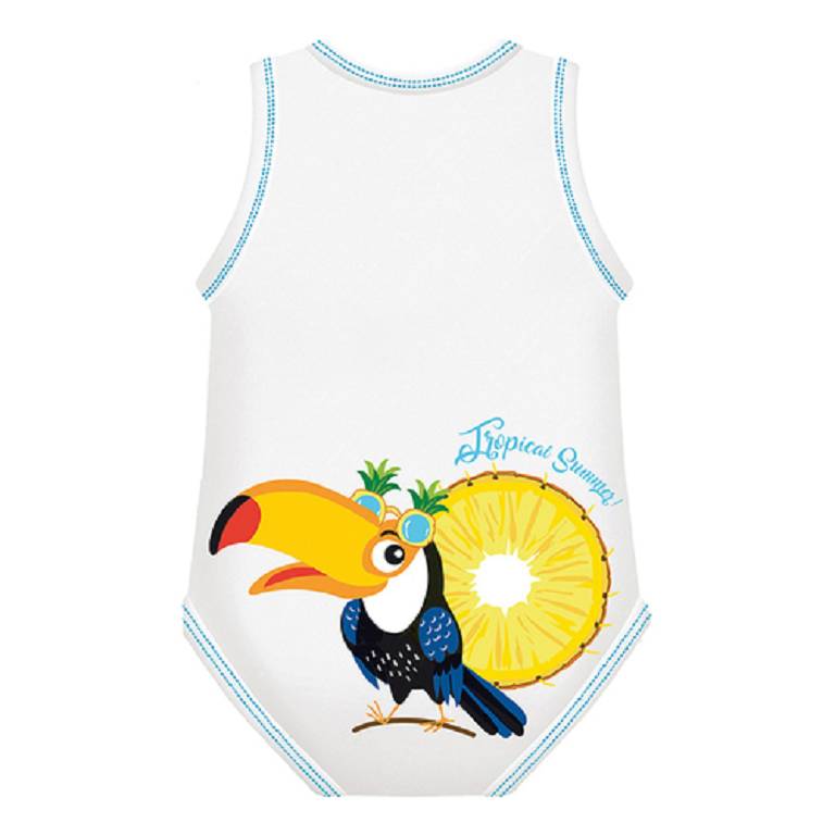 BODY 0-36M BIO COT SUMMER TUC